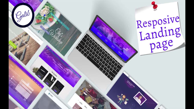 Design responsive landing page or squeeze page by Galib_web | Fiverr