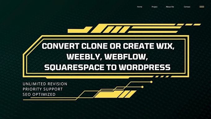 convert clone or transfer wix, weebly, webflow, squarespace to wordpress