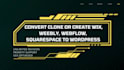 convert clone or transfer wix, weebly, webflow, squarespace to wordpress