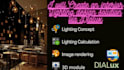 create an interior lighting design using dialux