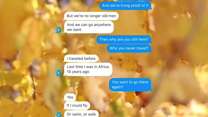 create whatsapp and imessage chat video for ads