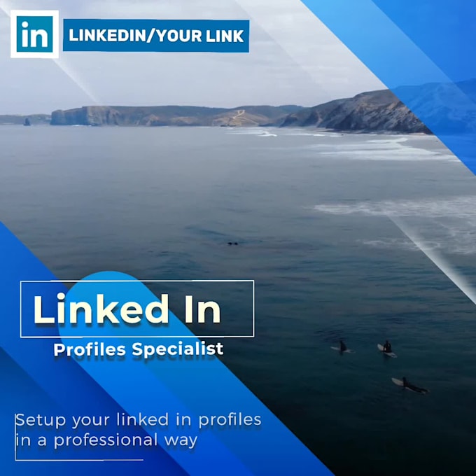 make a professional linked in profile and business page