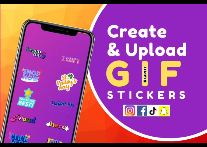Create brand gif stickers for instagram and facebook stories by Ansarjani |  Fiverr