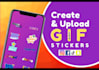 create brand gif stickers for instagram and facebook stories