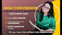 do engaging, no ai landing page and sales page copywriting