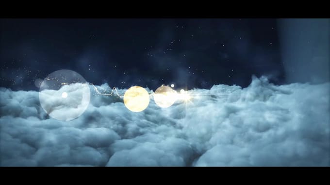 make awesome hot cloud wishes logo intro animation video