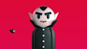 make animated halloween dracula greetings