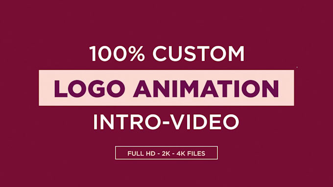create a dynamic custom logo animation intro