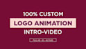 create a dynamic custom logo animation intro