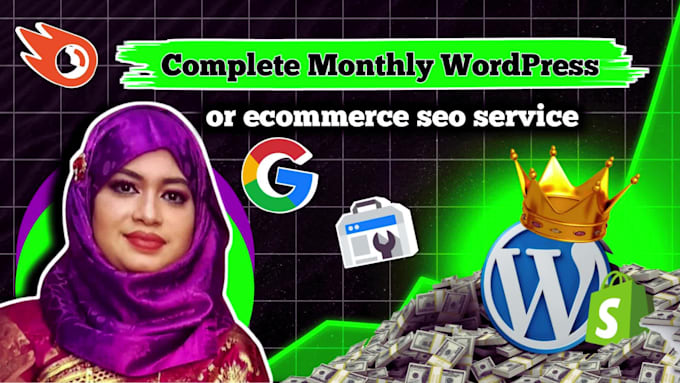 provide complete monthly ecommerce or wordpress seo service