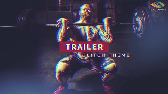 create cinematic glitch intro trailer teaser promo video