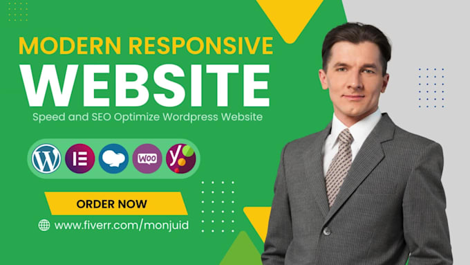 Build modern and responsive wordpress website design by Monjuid | Fiverr