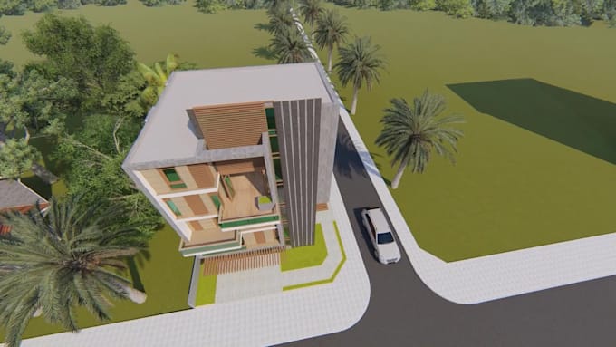 do architectural animation walkthrough video and 3d rendering