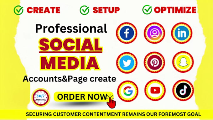 create and set up facebook pages and all social media accounts