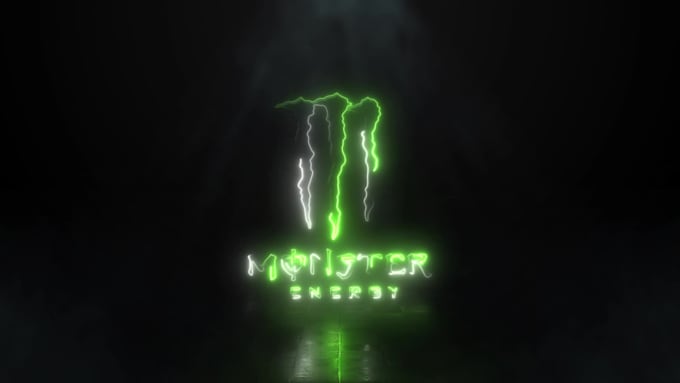 create fast neon logo intro