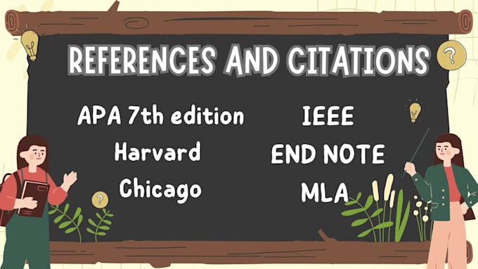 proofread and format apa or any references style for thesis or journal article