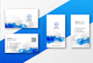 do unique minimalist business card design with stationary