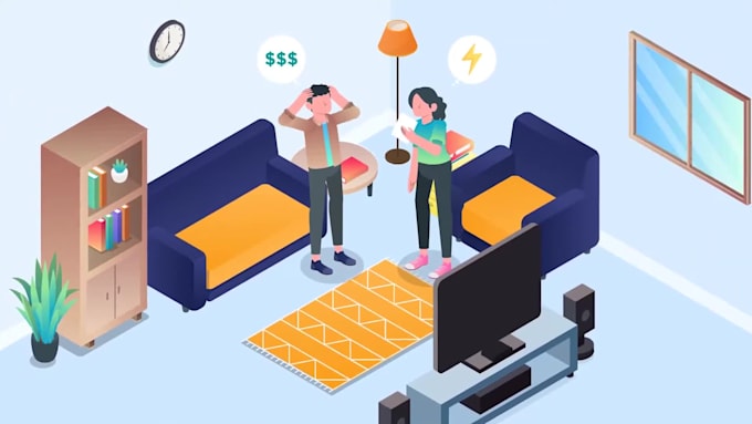 custom 2d isometric animation explainer video