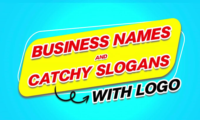 create iconic business names and catchy slogans with logo