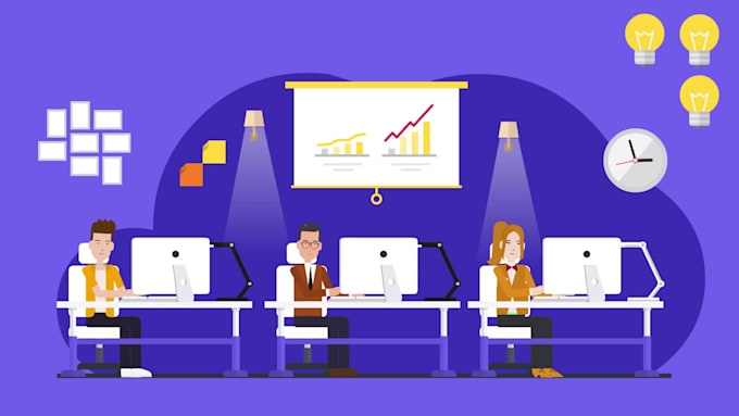 make 2d animated explainer, product sales or story video in few hrs