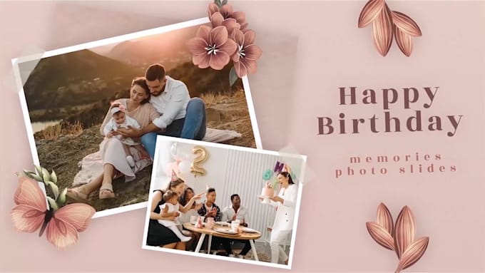 Top 10! I will professional photo slideshow videos for any occasion  for $10