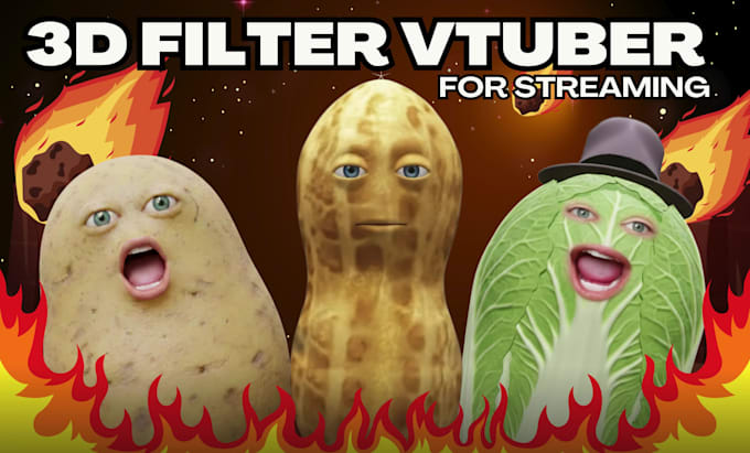 create a custom 3d ar vtuber filter for snap camera  and lens studio to stream