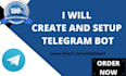create and setup telegram bot