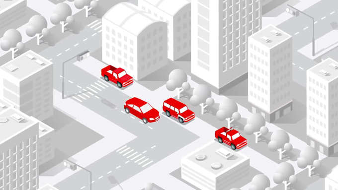 create isometric explainer video animation