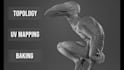make your character game ready, sculpt, retopologize, uv map, bake, optimize
