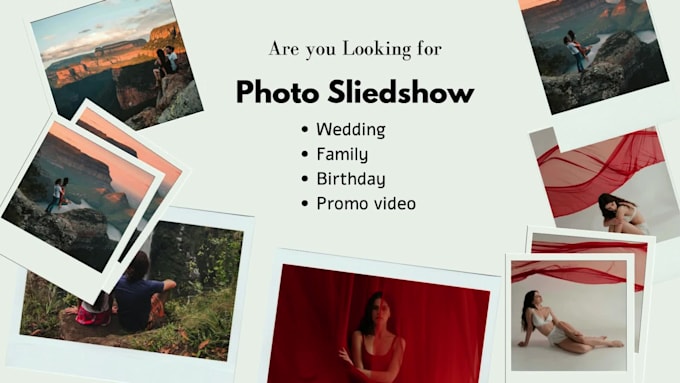 create photo slideshow, wedding, family and promo video
