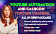 do youtube automation setup your channel, cash cow videos