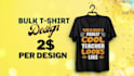 do bulk t shirt design bundle