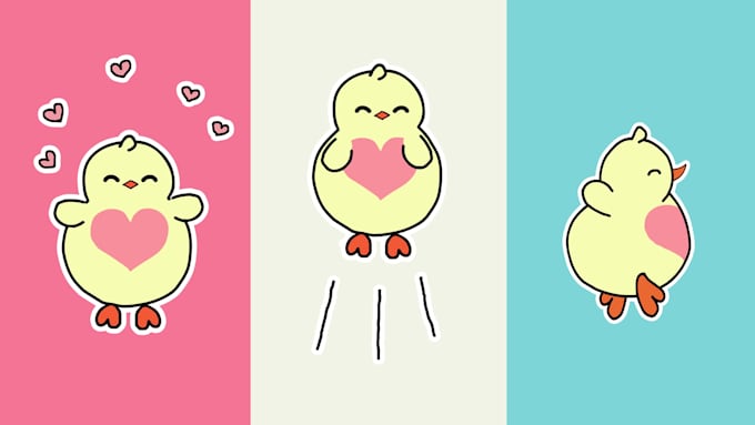 create hand drawn gif animation for instagram and nft