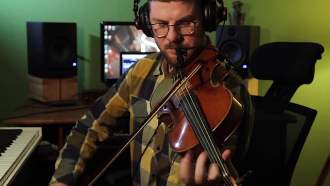 compose and record viola, violin or strings section for you