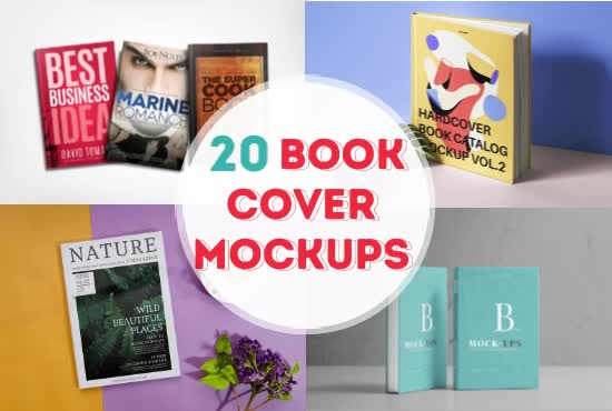 Create 25 amazing 3d book cover mockups fast by Muskkkannnn | Fiverr