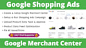 setup google shopping ads, feed and merchant center