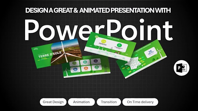 design great animated powerpoint présentation or video