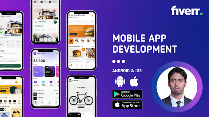 develop modern android and IOS mobile apps with stunning UI