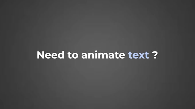 do creative text animation