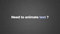 do creative text animation