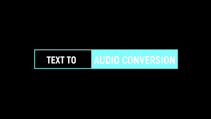 convert text to audio