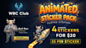 create premium animated telegram stickers for crypto and brands