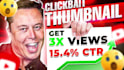 do attractive clickbait youtube thumbnail design for you