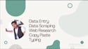 do data entry typing work job, copy paste, excel data entry
