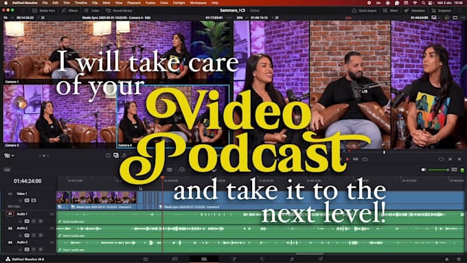 do a video podcast editing