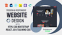 develop responsive website with HTML CSS bootstrap or figma to html tailwind CSS