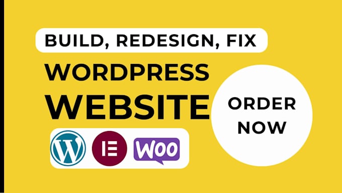 design wordpress website with elementor pro and woocommerce