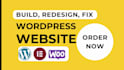 design wordpress website with elementor pro and woocommerce
