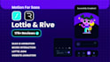 create lottie and rive mascot animation for app and web