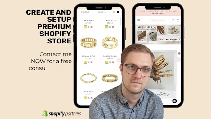 create and setup premium shopify store